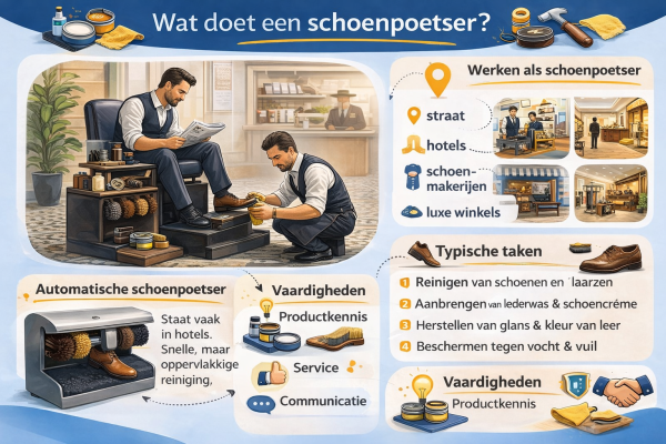 Alles over het beroep schoenpoetser Wat doet een schoenpoetser